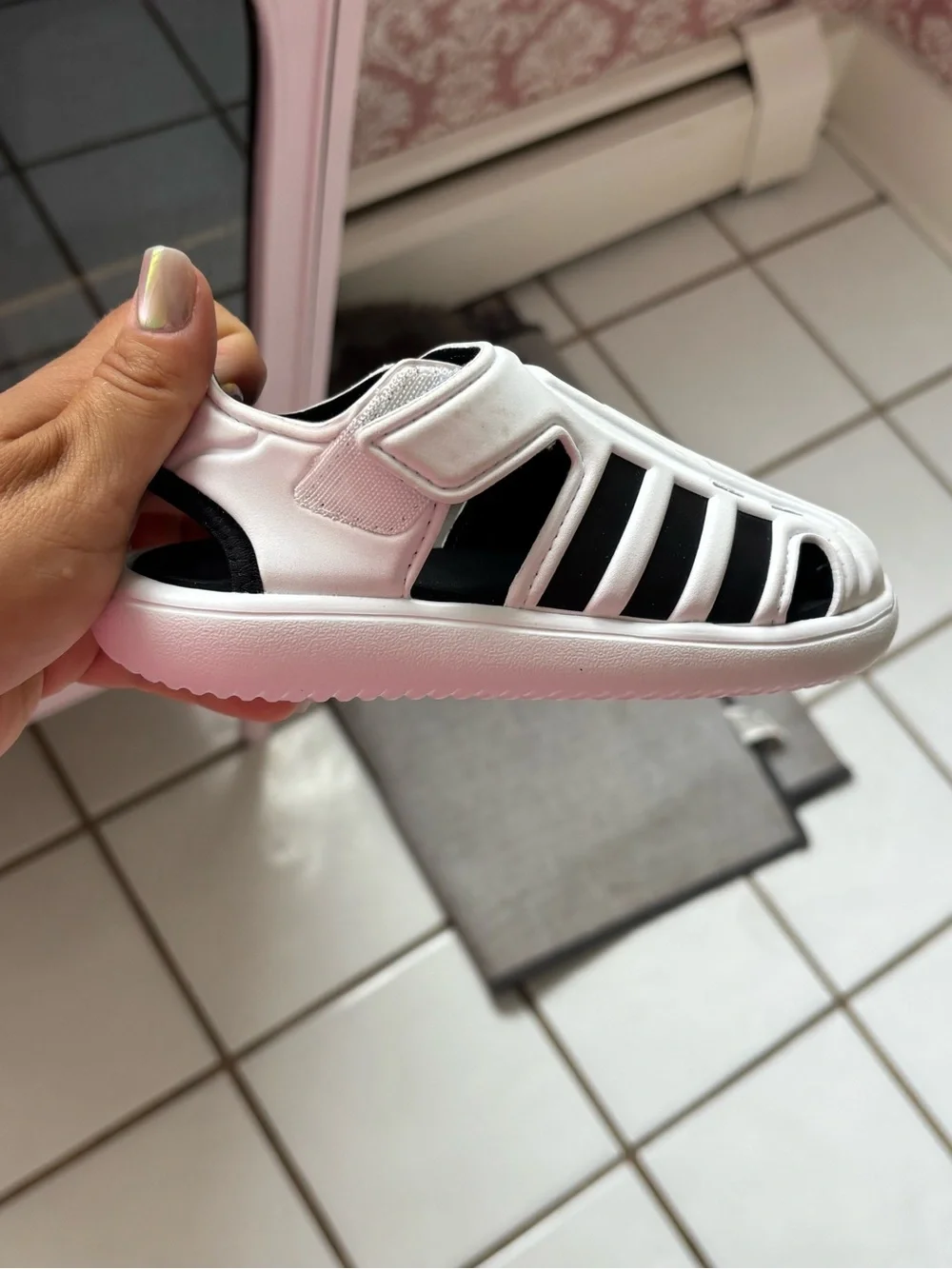 adidas Black and White Shoe Box — Water Sandal C